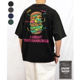 ブラック-ハンバーガー | 【3種のデザイン】レトロ 半袖Tシャツ ビンテージライク ＃ロゴ Tシャツ | GROOVY STORE