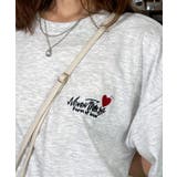 【刺繍】ワンポイント Tシャツ半袖 ロゴ ワイド サークル ハート | GROOVY STORE | 詳細画像14 
