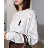 ゆったり 着やすい ルーズシルエット 刺繍ワンポイント ロンT  | GROOVY STORE | 詳細画像11 