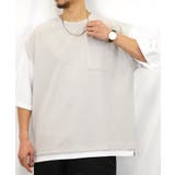 【オーバーサイズ】Tシャツ半袖 レイヤード風Tシャツ ジョーゼット | GROOVY STORE | 詳細画像12 