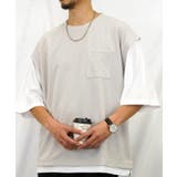 【オーバーサイズ】Tシャツ半袖 レイヤード風Tシャツ ジョーゼット | GROOVY STORE | 詳細画像13 