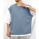 【オーバーサイズ】Tシャツ半袖 レイヤード風Tシャツ ジョーゼット | GROOVY STORE | 詳細画像23 