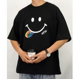 【SMILEY FACE】【オーバーサイズ】Tシャツ半袖 サガラ刺繍 | GROOVY STORE | 詳細画像2 