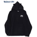 ブラック | 猫渕さん ふわふわ フリース 猫耳付き 裏起毛 パーカー | GROOVY STORE