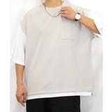 Tシャツ半袖 レイヤード風Tシャツ ジョーゼット | GROOVY STORE | 詳細画像12 