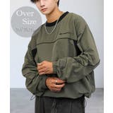 カーキ-2 | ボリューム袖 短丈 トップス タスラン ナイロン トラック | GROOVY STORE