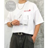 ホワイト-刺繍ハート | 【オーバーサイズ】Tシャツ半袖 刺繍 ポケット Tシャツ #ロゴ  | GROOVY STORE