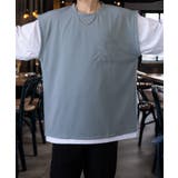 【ビッグ】レイヤード風 ベスト風 Tシャツ #大きいサイズ #無地 Tシャツ | GROOVY STORE | 詳細画像8