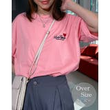 ピンク-ハート | Tシャツ 刺繍 Tシャツ | GROOVY STORE