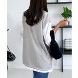 【ゆったりサイズ】レイヤード風 ベスト風 Tシャツ | GROOVY STORE | 詳細画像5 