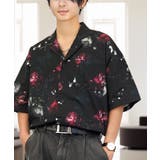 【オーバーサイズ】総柄 開襟 アロハ シャツ ＃オーバーサイズ シャツ | GROOVY STORE | 詳細画像5 