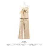 ベージュ | リボンキャミセットアップ | Growing Rich