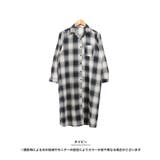 ネイビー | チェック柄シャツワンピース | Growing Rich