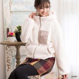 アイボリー | ボアジャケット レディース フード付き | Growing Rich