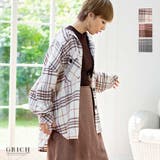 アイボリー | チェック柄ビッグCPOシャツ | Growing Rich