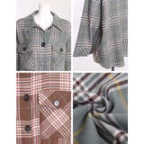 チェック柄ビッグCPOシャツ | Growing Rich | 詳細画像13
