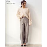 グレー | カルゼカーブパンツ | Growing Rich