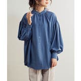 ブルーグレー | トップス シャツ ブラウス | Growing Rich