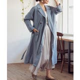 ブルー | アウター スプリングコート トレンチコート | Growing Rich