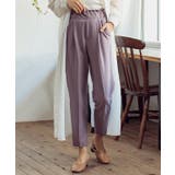 パープル | パンツ テーパード レディース | Growing Rich