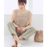 アイボリー | フィッシュネット トップス ベスト | Growing Rich