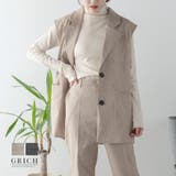 トップス ベスト ジレ | Growing Rich | 詳細画像1 