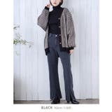 デニムフレアフロントスリットパンツ S M | Growing Rich | 詳細画像13