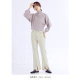 デニムフレアフロントスリットパンツ S M | Growing Rich | 詳細画像10