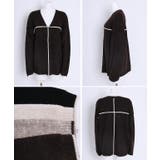 配色パイピングＶネックニット トップス ニット | Growing Rich | 詳細画像16 