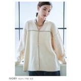 配色パイピングＶネックニット トップス ニット | Growing Rich | 詳細画像6 