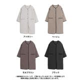 ラインキルトノーカラーコート コート ロングコート | Growing Rich | 詳細画像18 
