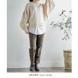 チェック柄センタープレステーパードパンツ パンツ テーパードパンツ | Growing Rich | 詳細画像8 