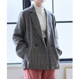 ブラウン | チェック柄テーラードジャケット ジャケット レディース | Growing Rich