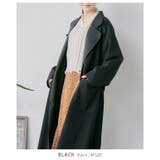 ベルト付きテーラードウール調コート テーラードコート ロング | Growing Rich | 詳細画像15 
