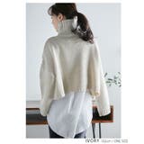 天竺編みショートタートルニット ニット ショート丈 | Growing Rich | 詳細画像6 