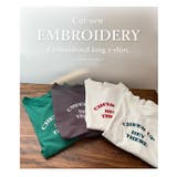 ロゴ刺繍カジュアルロンT トップス Tシャツ | Growing Rich | 詳細画像8