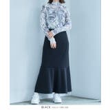 ブラック | ポンチマーメイドスカート マーメイドスカート ポンチ素材 | Growing Rich