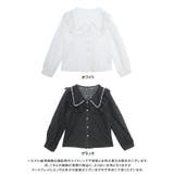 パール付きビッグカラー総レースブラウス レース トップス | Growing Rich | 詳細画像12 