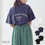 天竺カラープリントゆるTシャツ トップス tシャツ | Growing Rich | 詳細画像1 