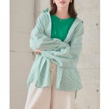 グリーン | ストライプシャツ シャツ ストライプ | Growing Rich