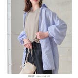 ブルー | ストライプシャツ シャツ ストライプ | Growing Rich