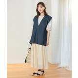 デニムVネックベスト ベスト レディース | Growing Rich | 詳細画像8 