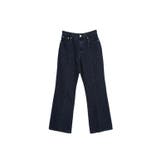 インディゴ | センタープレスセミフレアデニム デニム レディース | Growing Rich