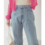 センタープレスセミフレアデニム デニム レディース | Growing Rich | 詳細画像2