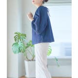 ランタンスリーブデニムブラウス トップス レディース | Growing Rich | 詳細画像3