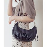 ブラック | ラウンドショルダーバッグ バッグ ショルダーバッグ | Growing Rich