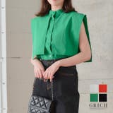 ケープノースリブラウス トップス ブラウス | Growing Rich | 詳細画像1 