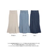 デニム ツイルハイウエストマーメイドスカート デニム | Growing Rich | 詳細画像12 