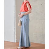 デニム ツイルハイウエストマーメイドスカート デニム | Growing Rich | 詳細画像6 