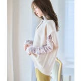 Vネックオーバーニットベスト トップス ベスト | Growing Rich | 詳細画像11 